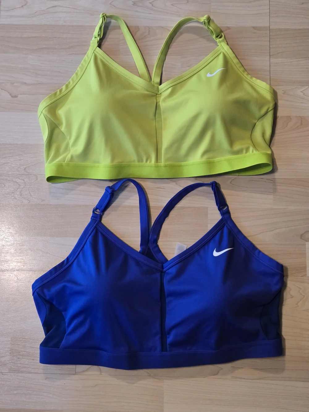 Nike Dri-FIT Plus Size 3x Sports Bras - Neon Yellow & Purple Like New & New